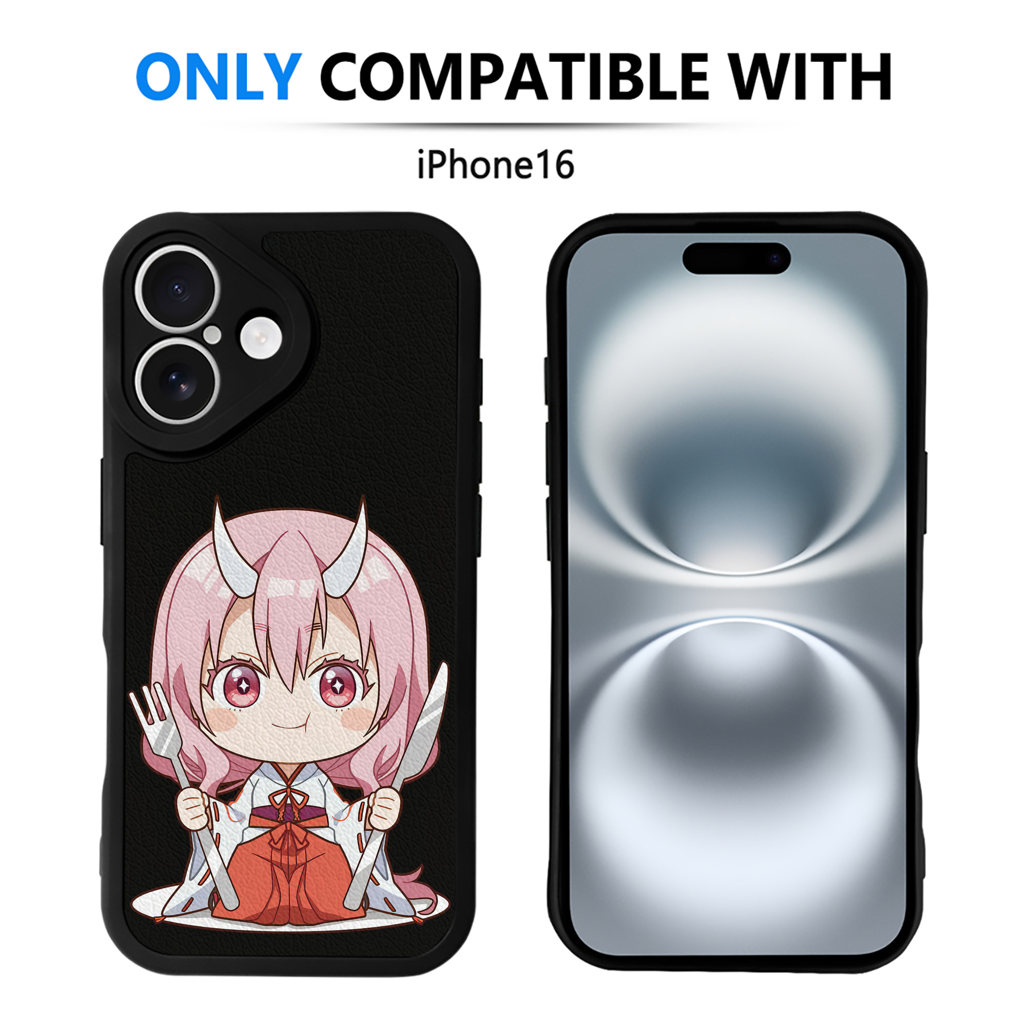 （画像用） 転スラ Regarding Reincarnated to Slime 【iPhone 16シリーズ対応】シリコンスマホケース（レザー調） 材質：シリコン